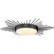 Kieran LED 18.25 inch Matte Black Flush Mount Ceiling Light